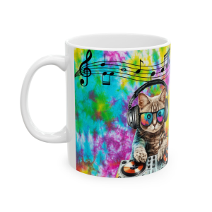 🐱🔥 The “I Love My Cat” Mug Series is HERE! 🔥🐱Stacy  - DJ Kitty Collection Ceramic Mug 11oz