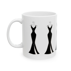 💋🔥 The “I Love Fashion” Mug Series is HERE! 🔥💋Black Gown Ceramic Mug 11oz